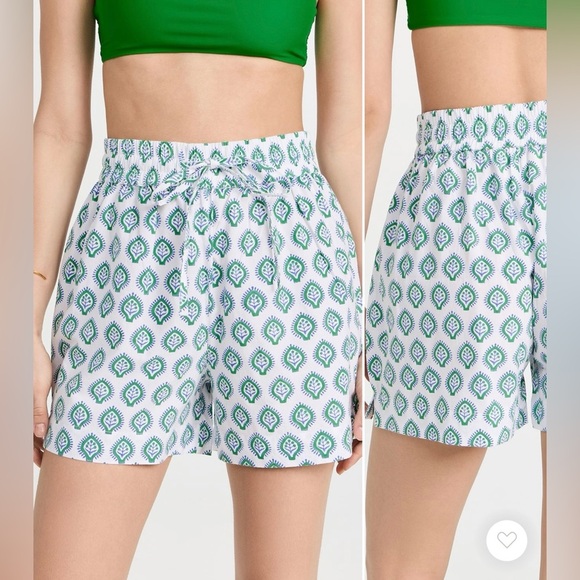 NWT SZ Blockprint Chic Drawstring Shorts - Picture 2 of 4